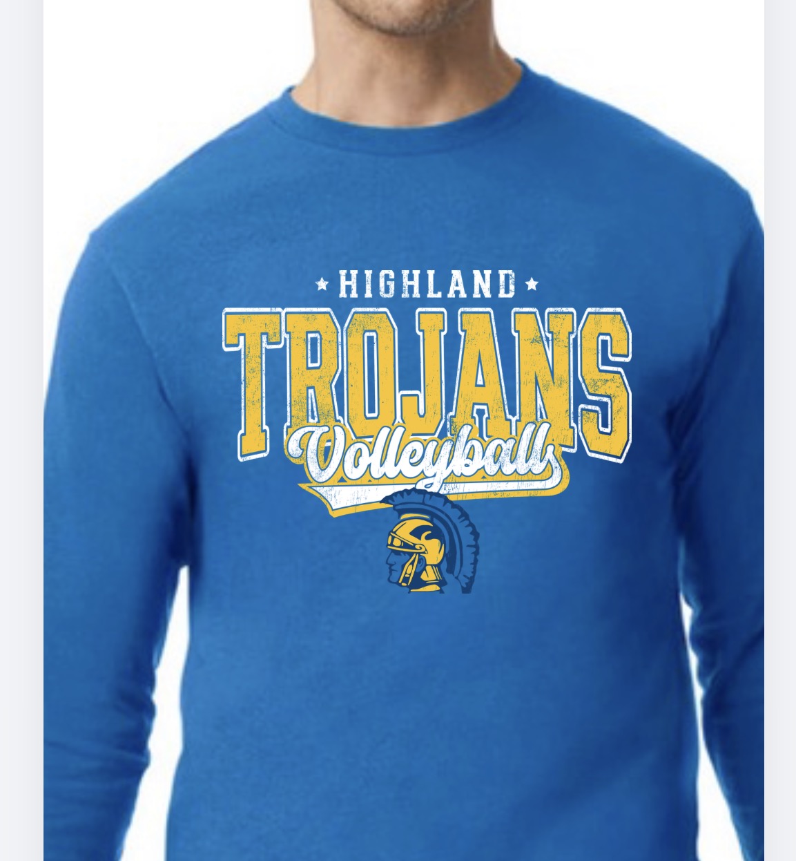 Highland volleyball crew sweatshirt