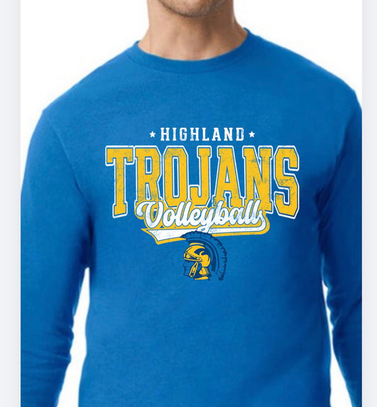 Highland volleyball crew sweatshirt