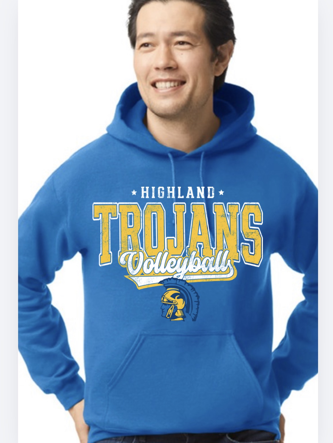 Highland volleyball hooded sweatshirt