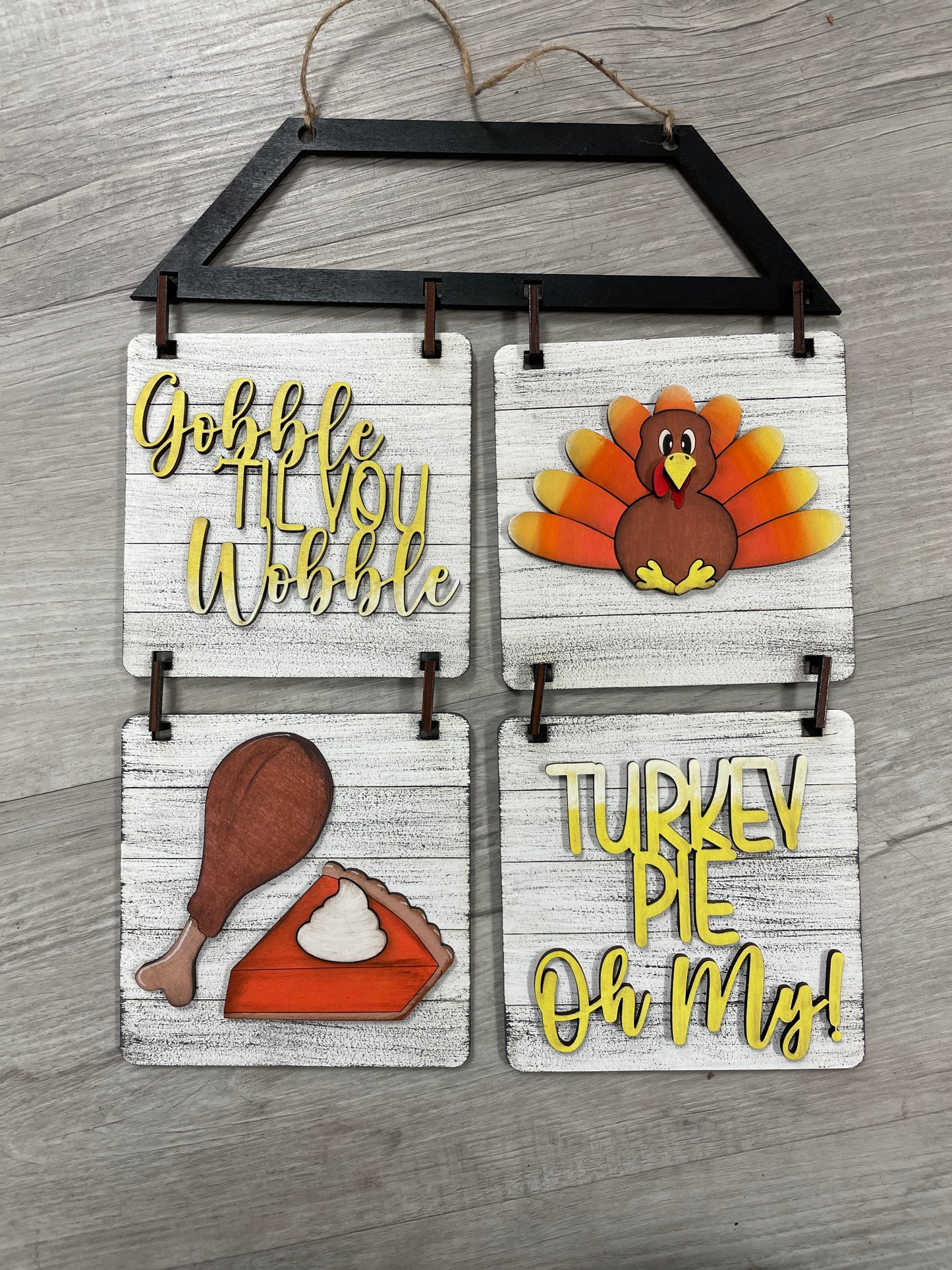 Fall, Halloween and Thanksgiving Hanging tiles signs