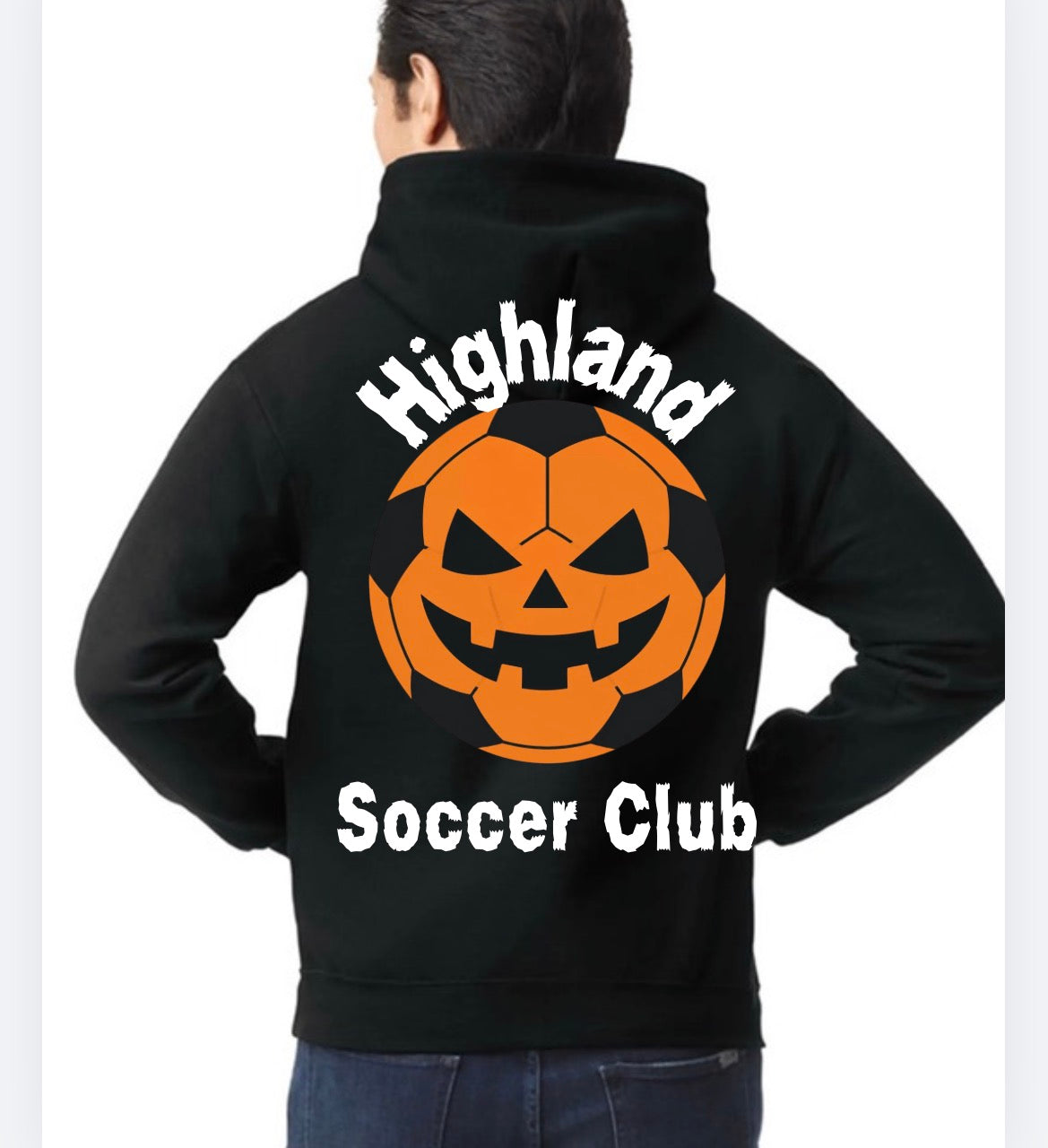 Pumpkin hooded sweatshirt