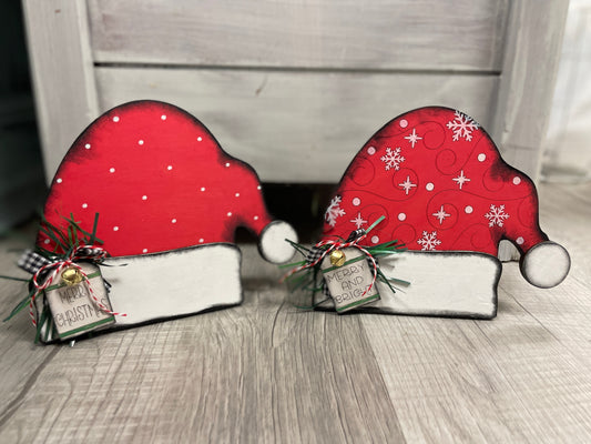 Standing Santa hats