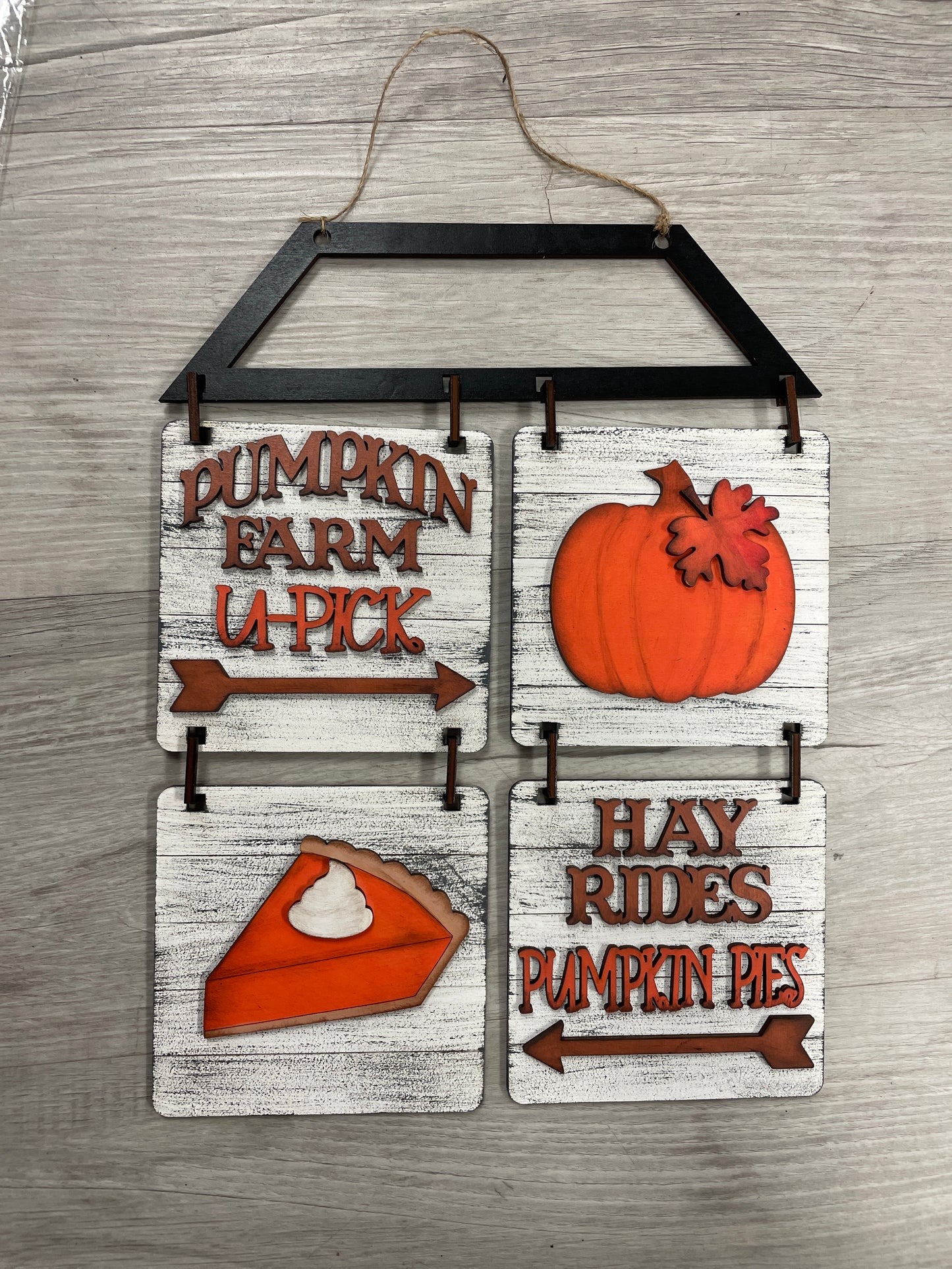 Fall, Halloween and Thanksgiving Hanging tiles signs