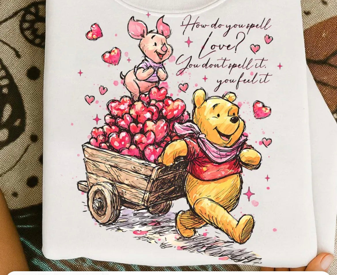 Yellow bear and pink pig crew