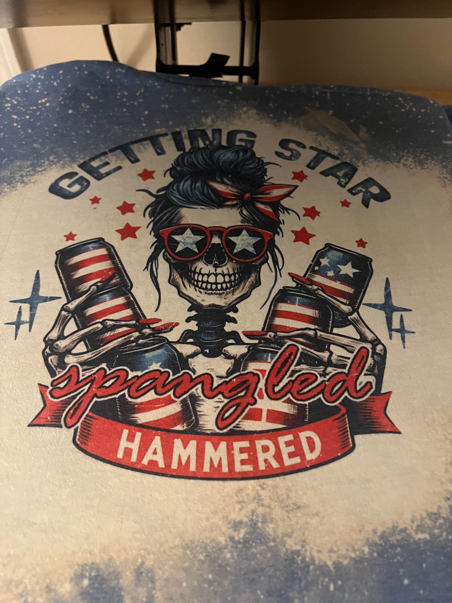 Star spangled hammered