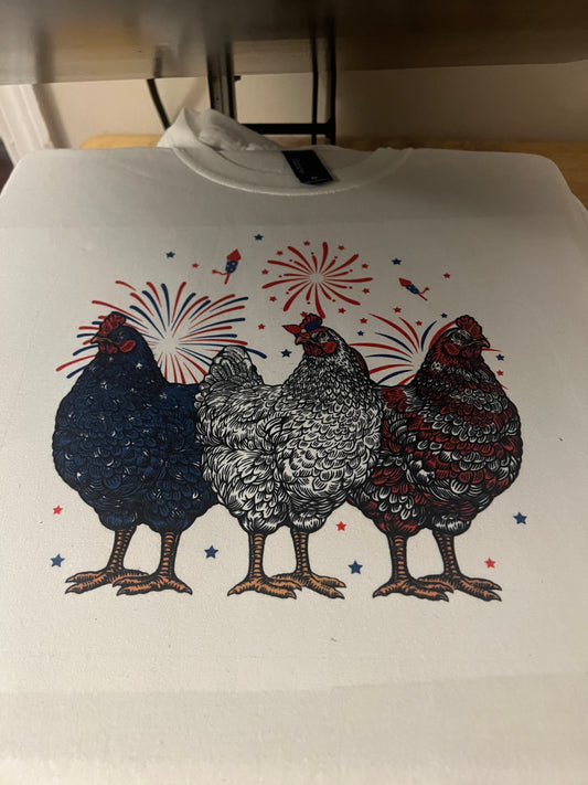 Patriotic chickens