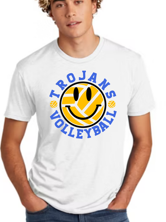 Smile volleyball white tee