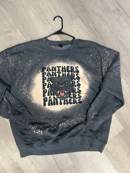 Panthers on repeat crew sweatshirt