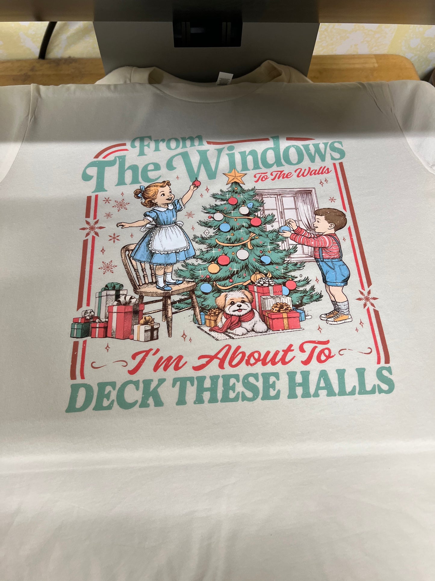 To the windows to the wall, deck the halls