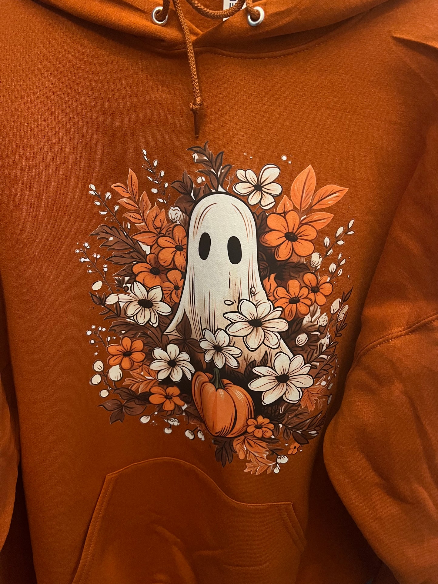 Floral ghost hoodie