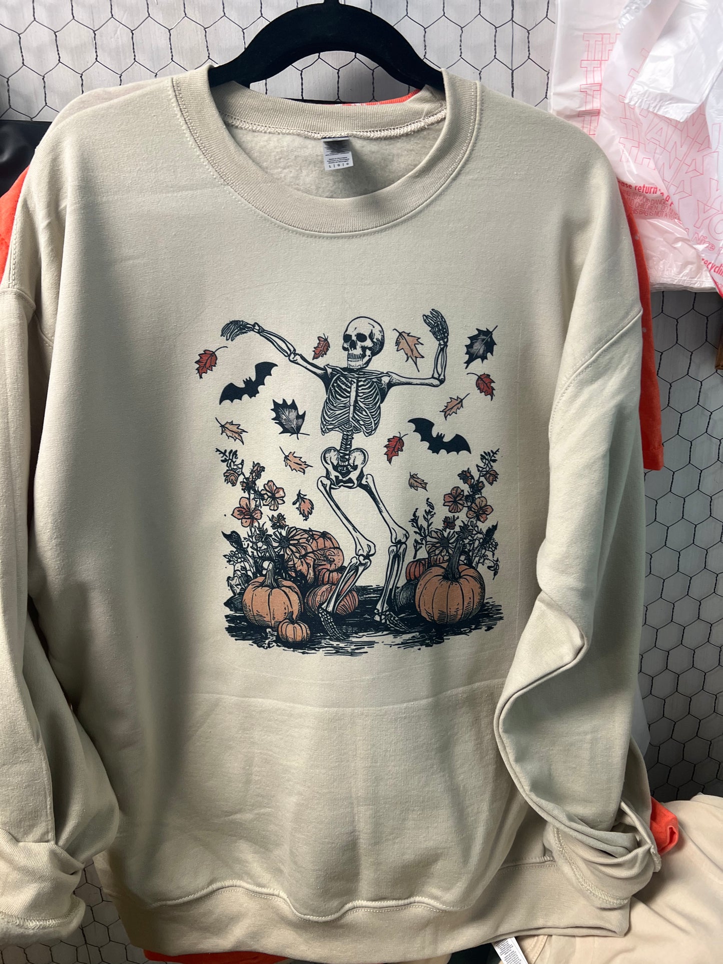 Dancing fall skeleton crew