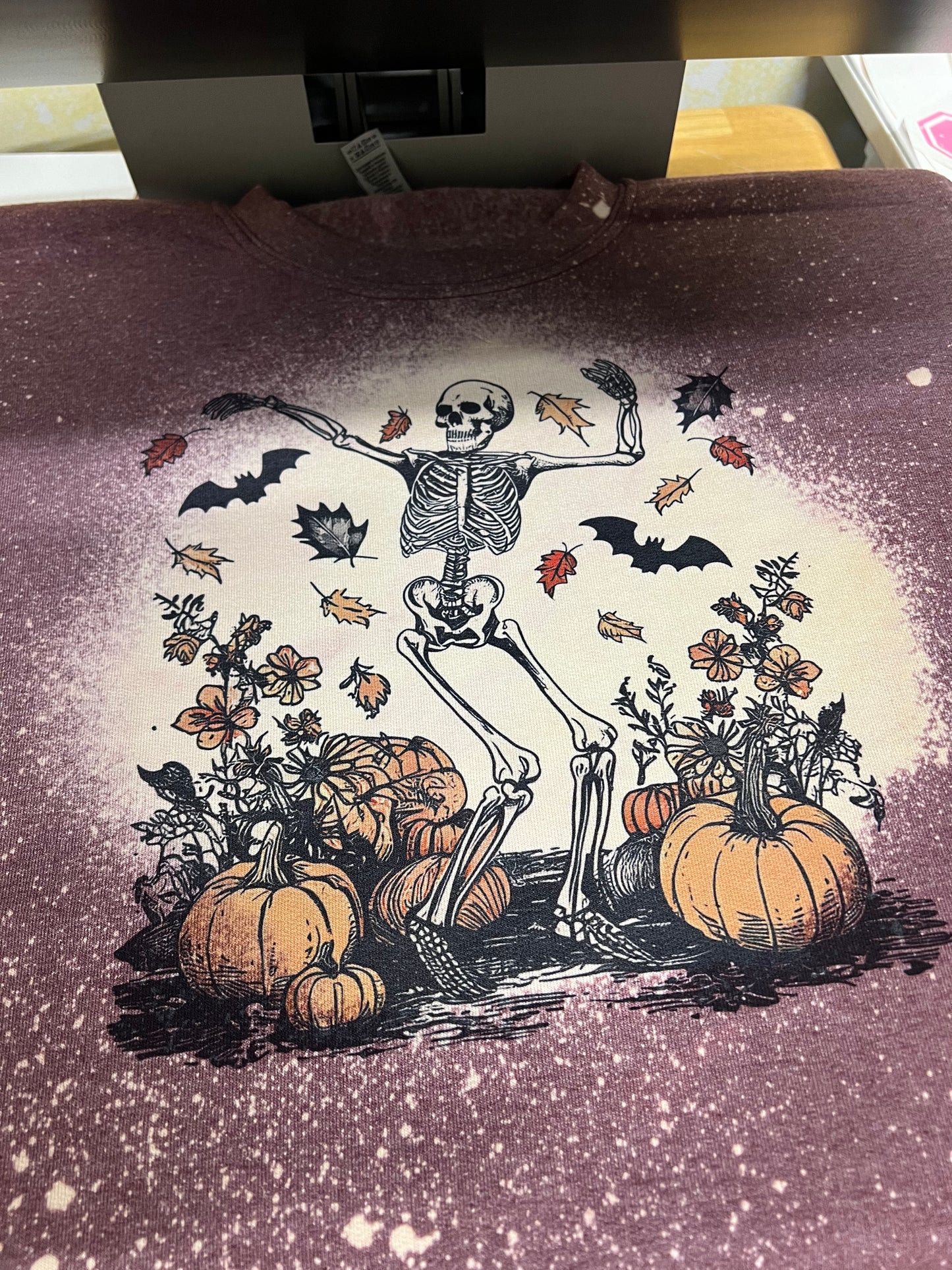 Dancing fall skeleton crew bleached