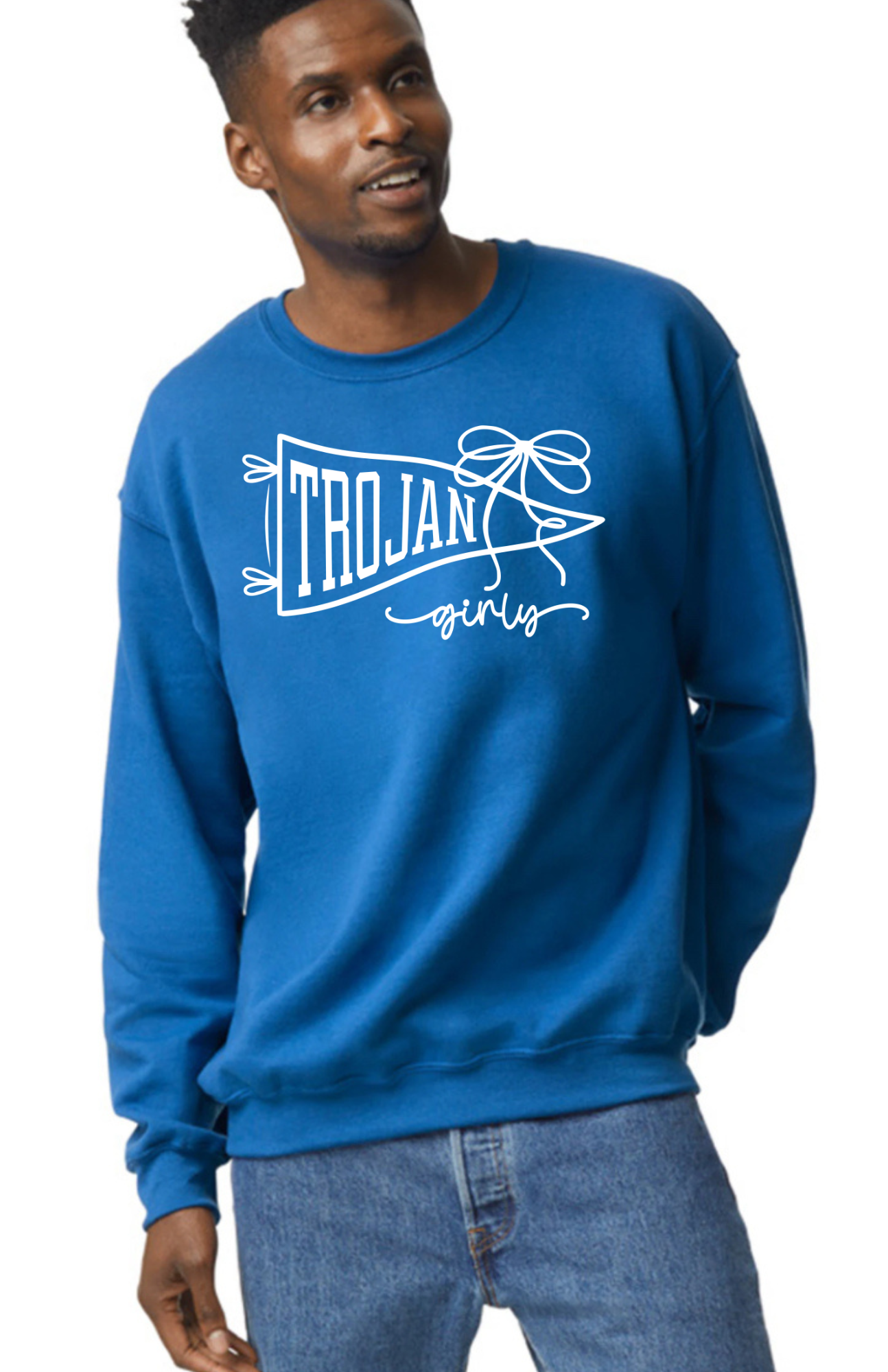 Trojan Girly Crew Sweatshirt