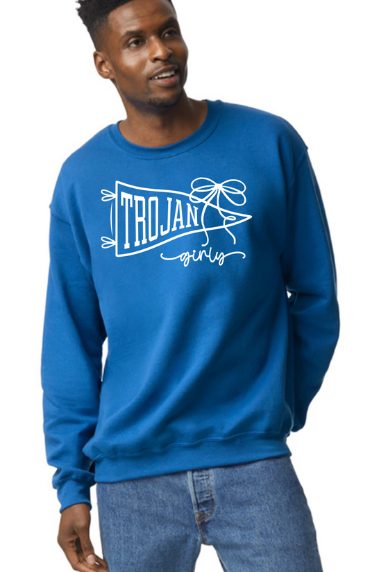 Trojan Girly Crew Sweatshirt