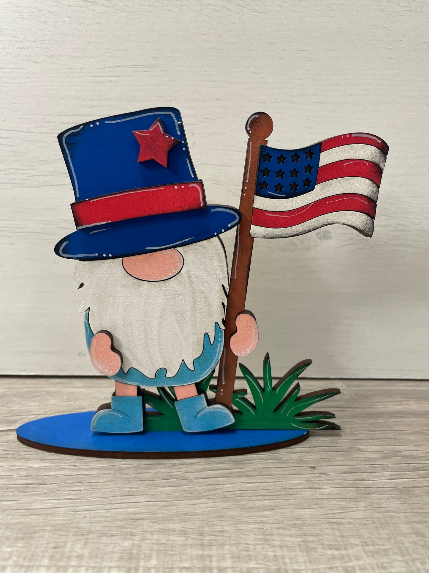 Mini standing patriotic gnomes