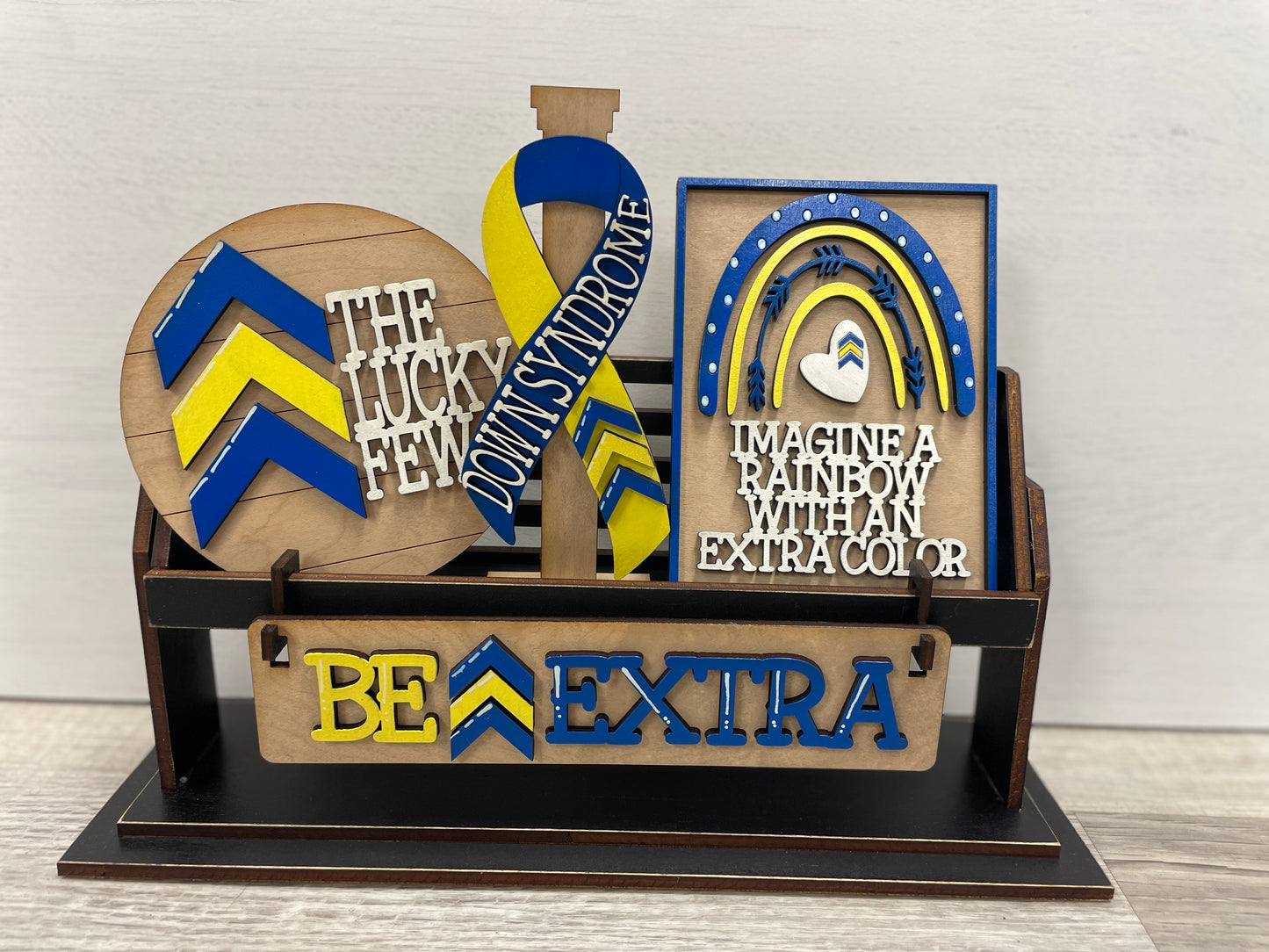 Down Syndrome wagon/shelf interchangeable insert set