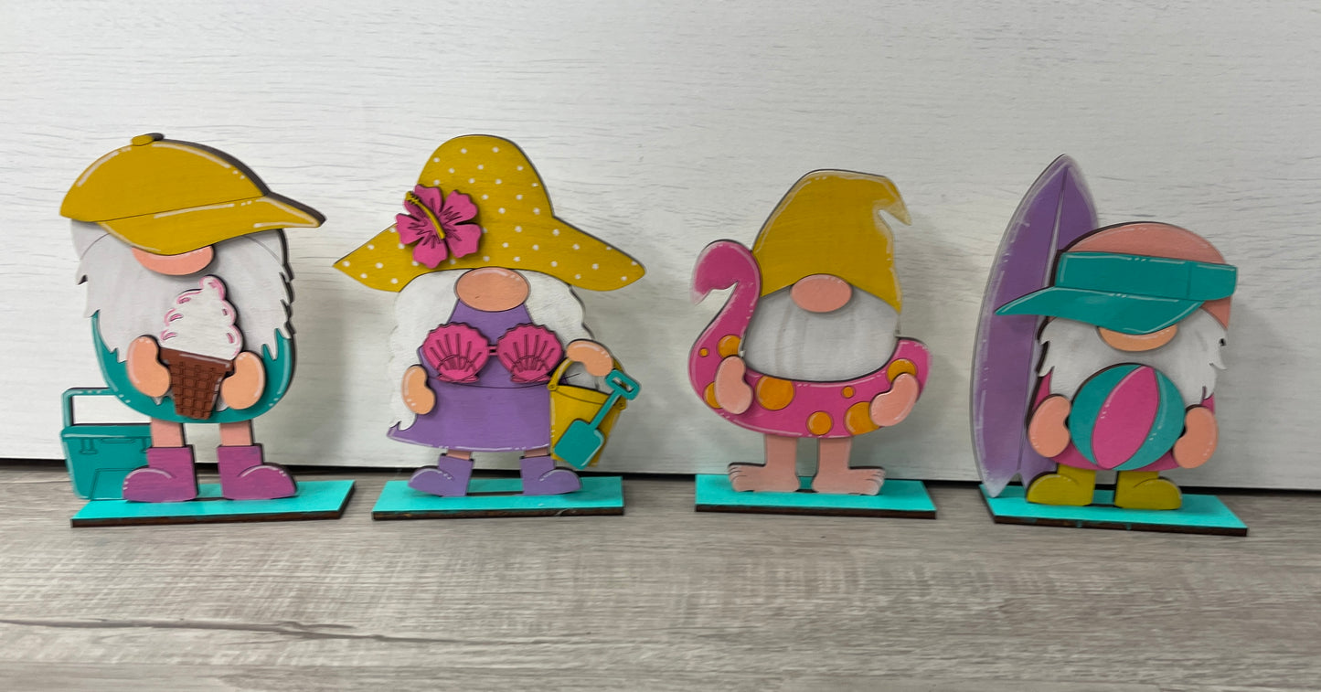 Summer mini standing gnomes