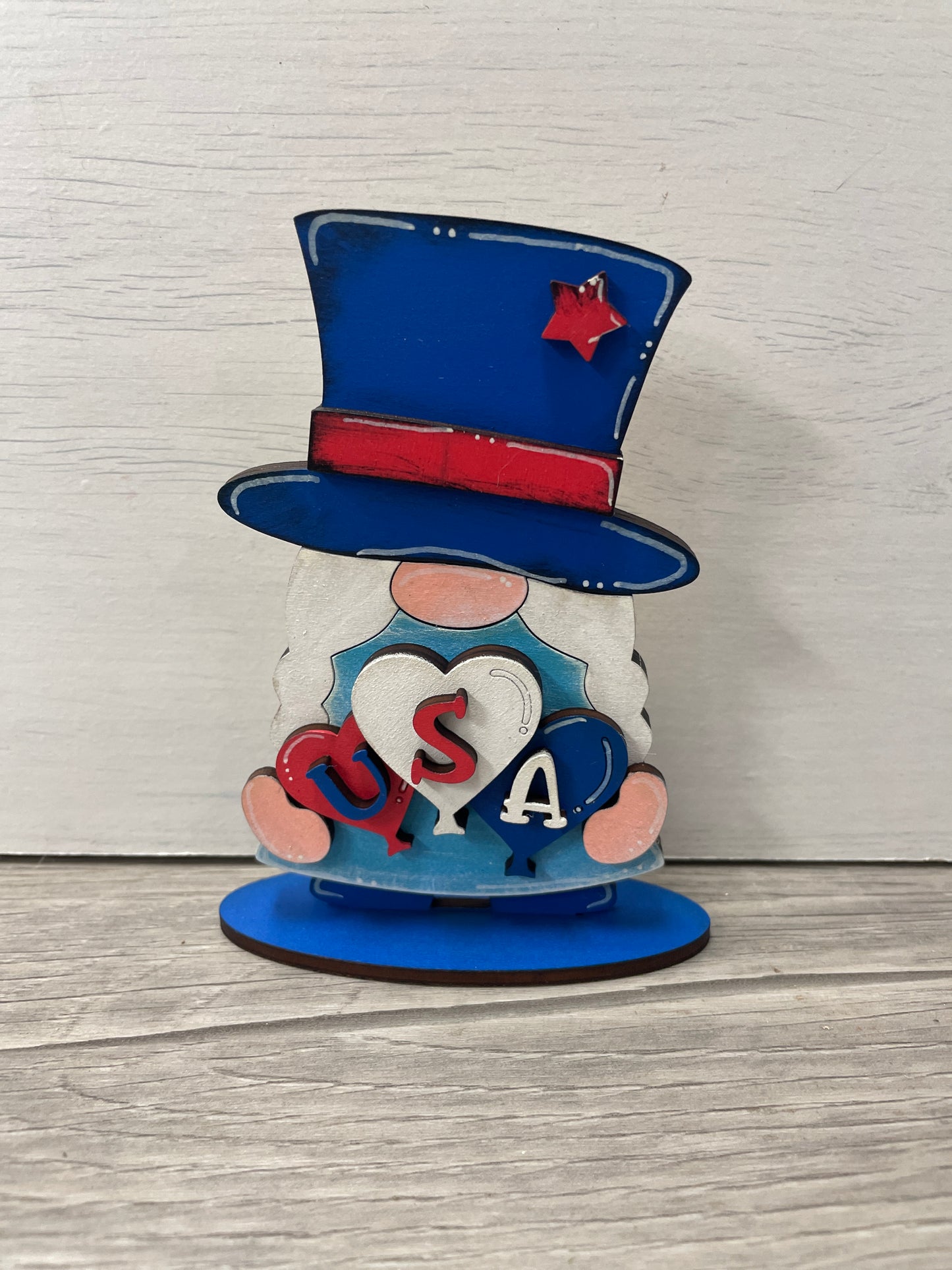 Mini standing patriotic gnomes