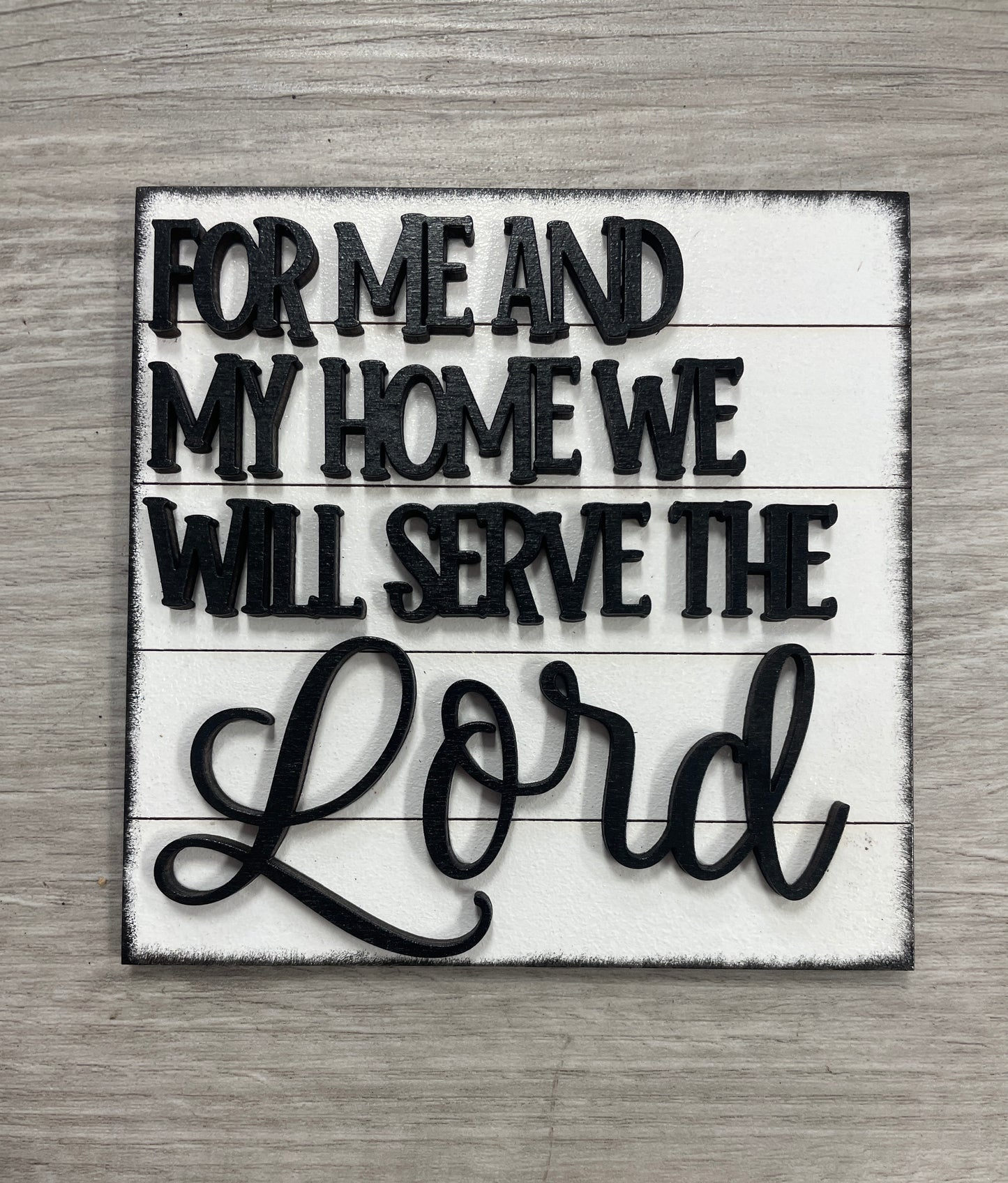 Faith themed interchangeable square inserts