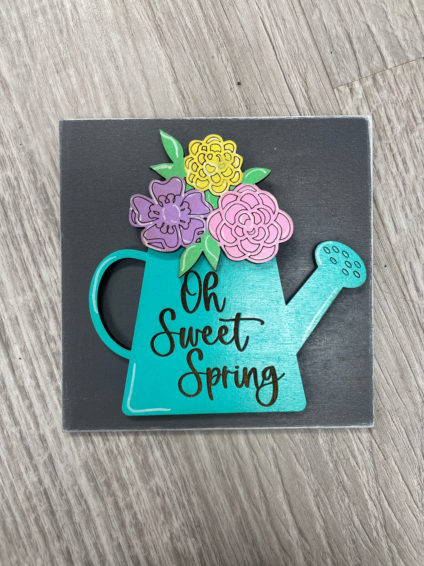 Spring interchangeable square inserts