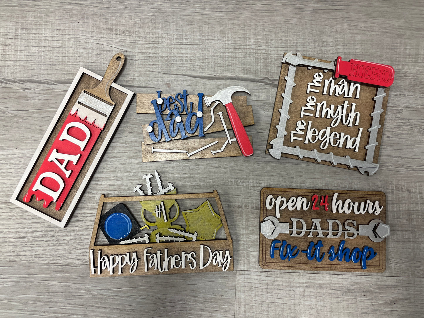 Father’s Day tiered tray signs