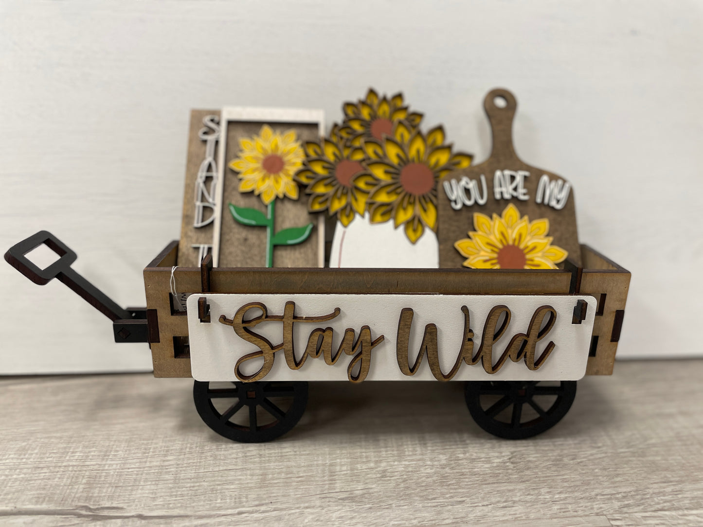 Stay Wild Sunflower wagon/shelf interchangeable insert set