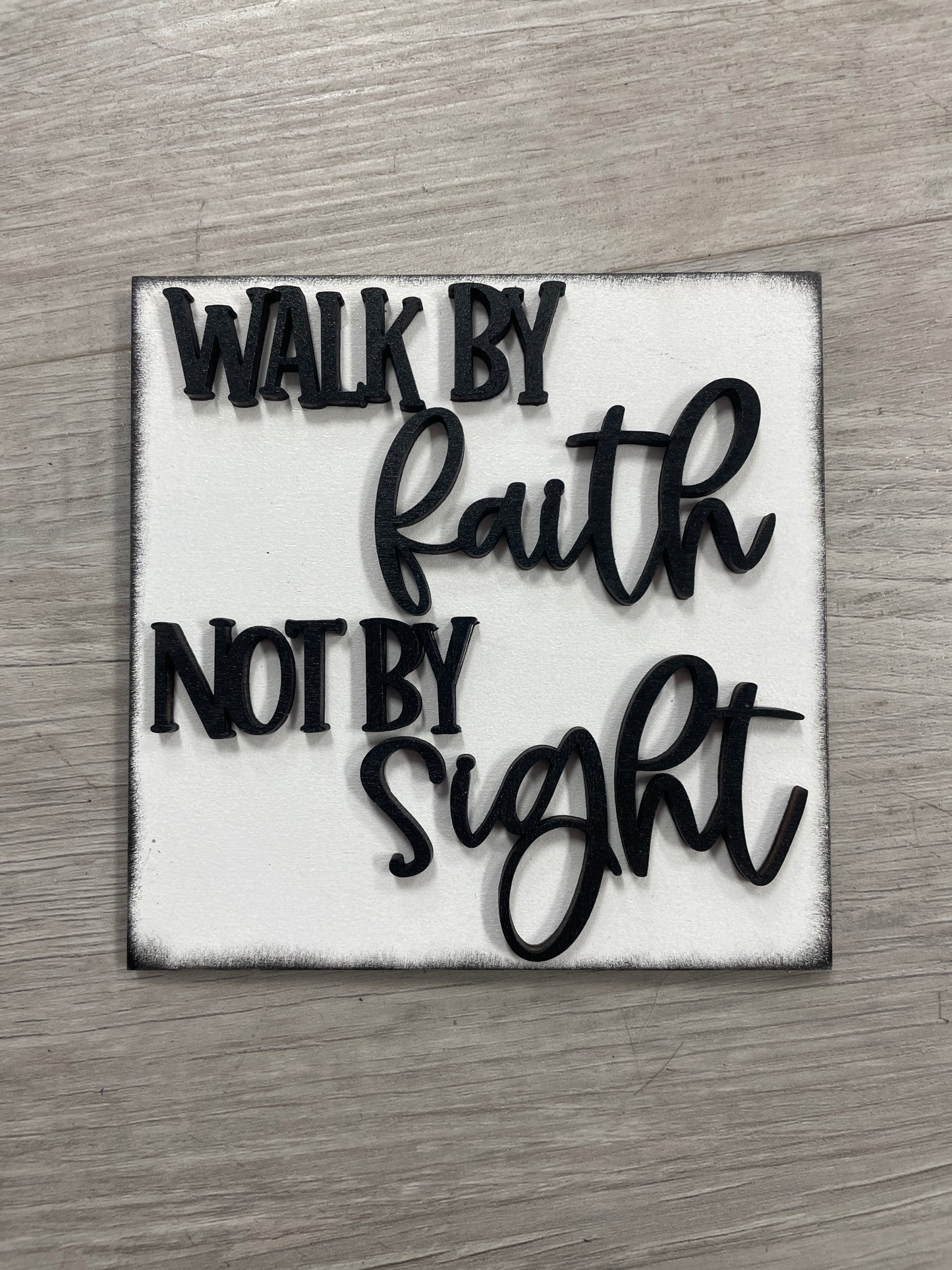 Faith themed interchangeable square inserts