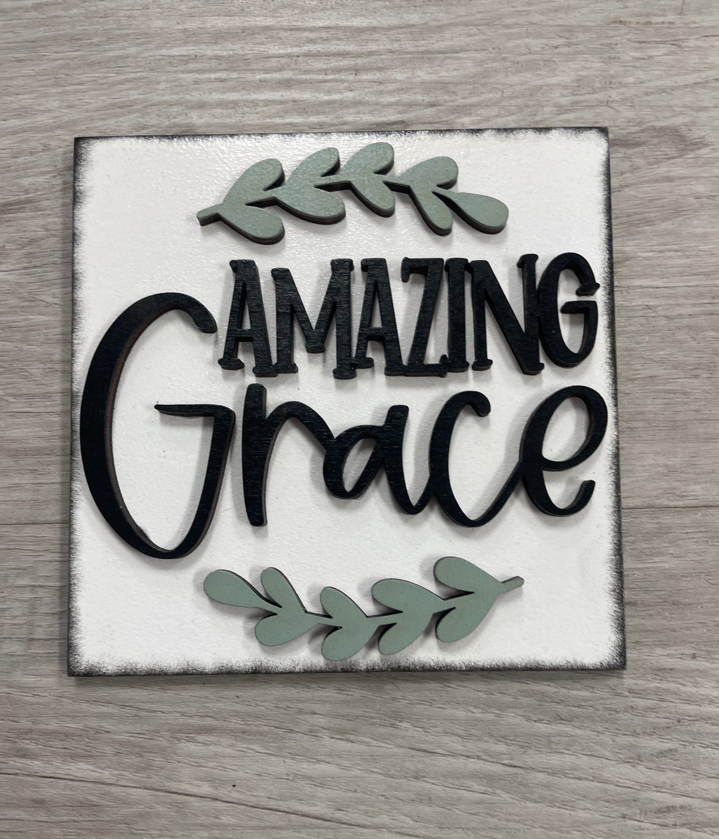 Faith themed interchangeable square inserts