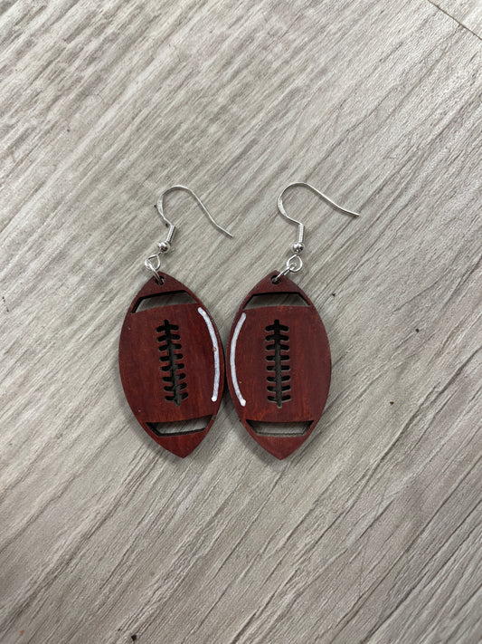 Football earrings