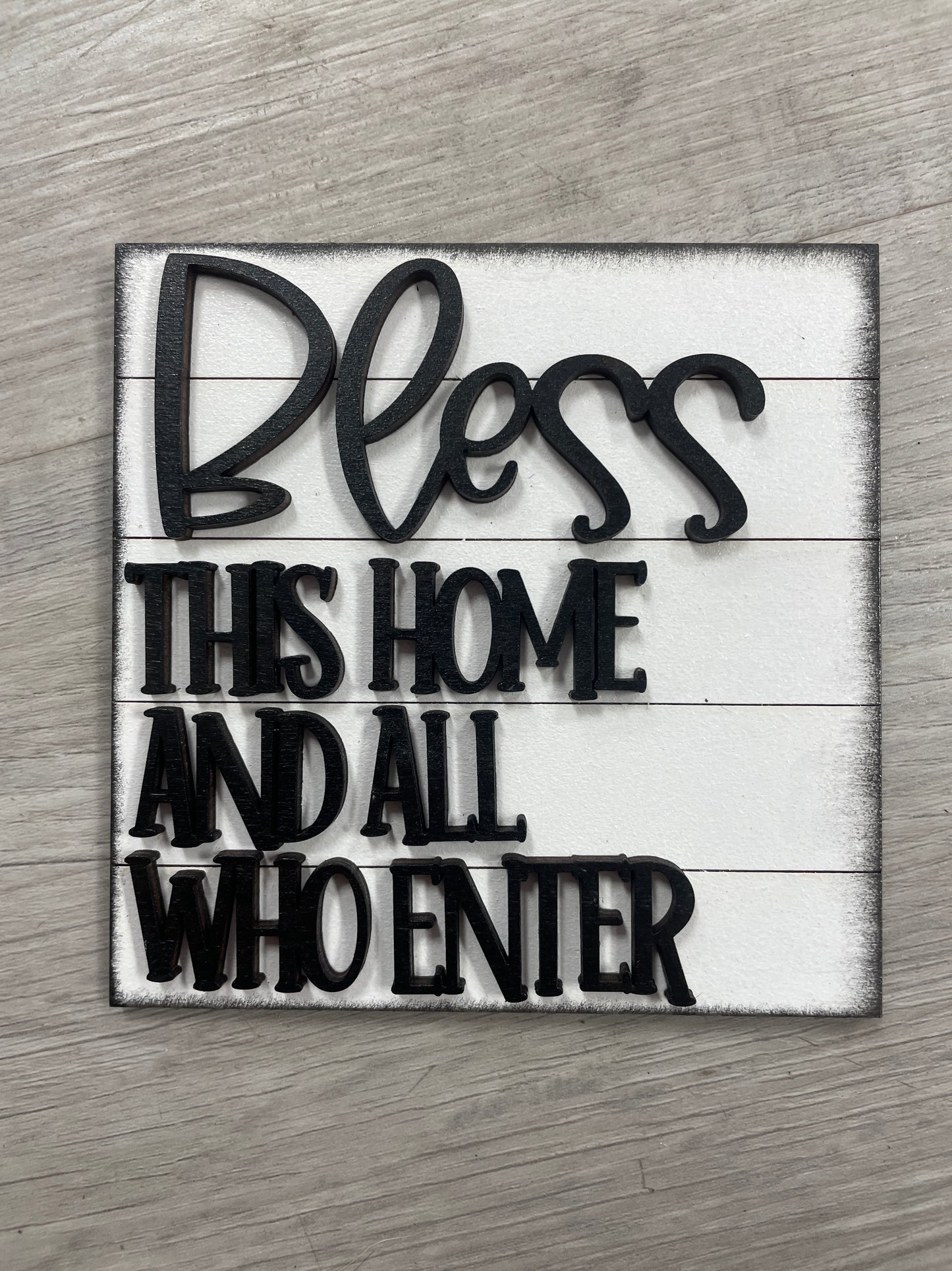 Faith themed interchangeable square inserts