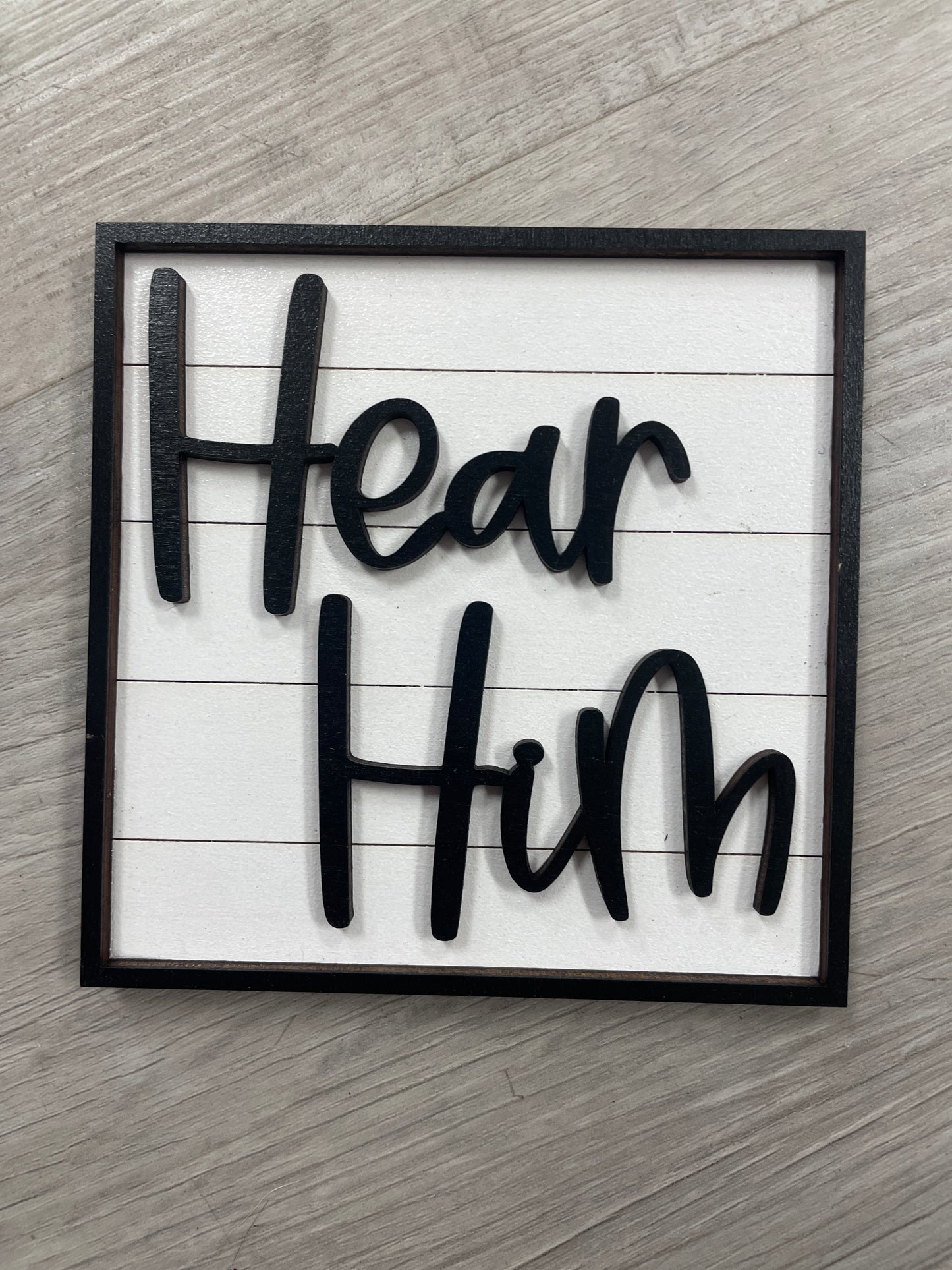 Faith themed interchangeable square inserts