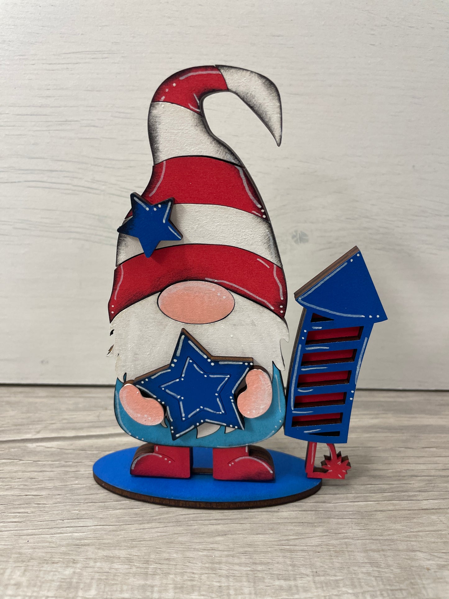 Mini standing patriotic gnomes