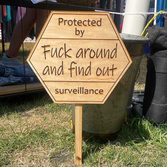 Surveillance sign