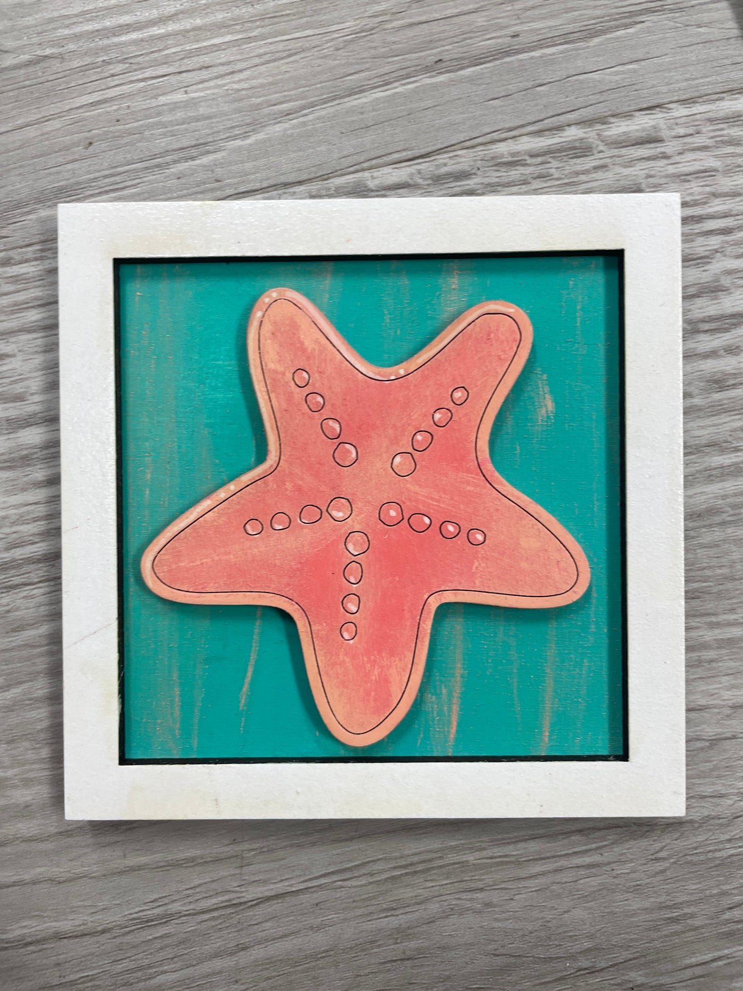 Summer themed interchangeable square inserts