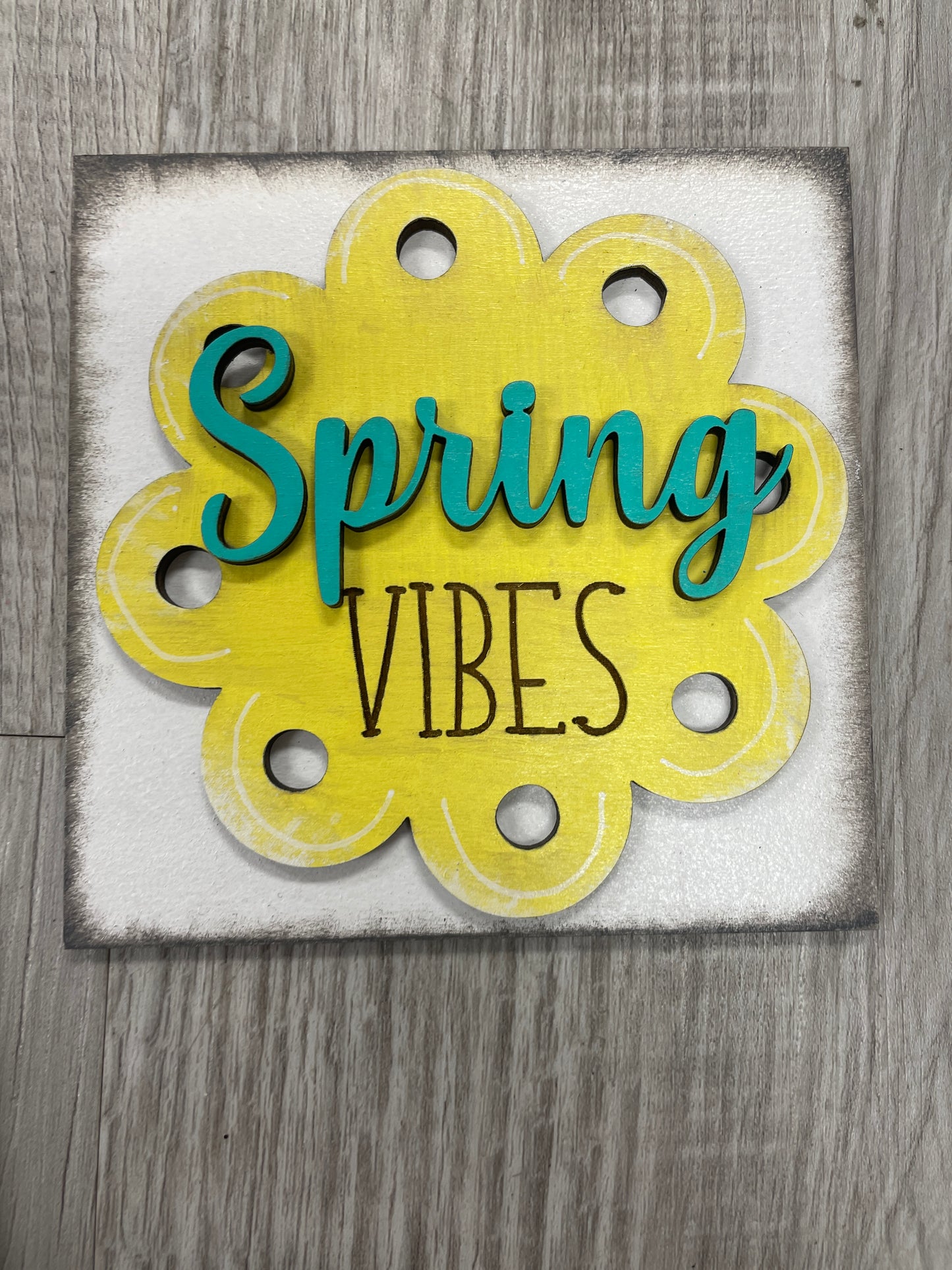 Spring interchangeable square inserts