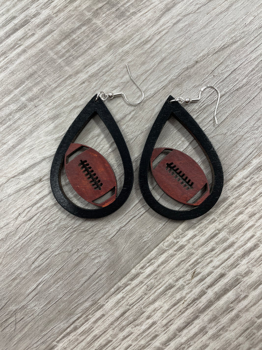 Football earrings
