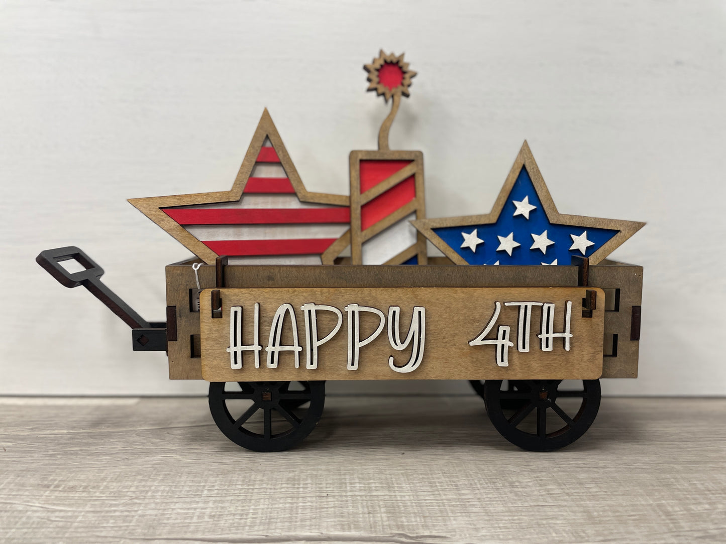 Happy 4th interchangeable wagon/shelf set