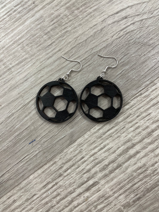 Soccer earrings