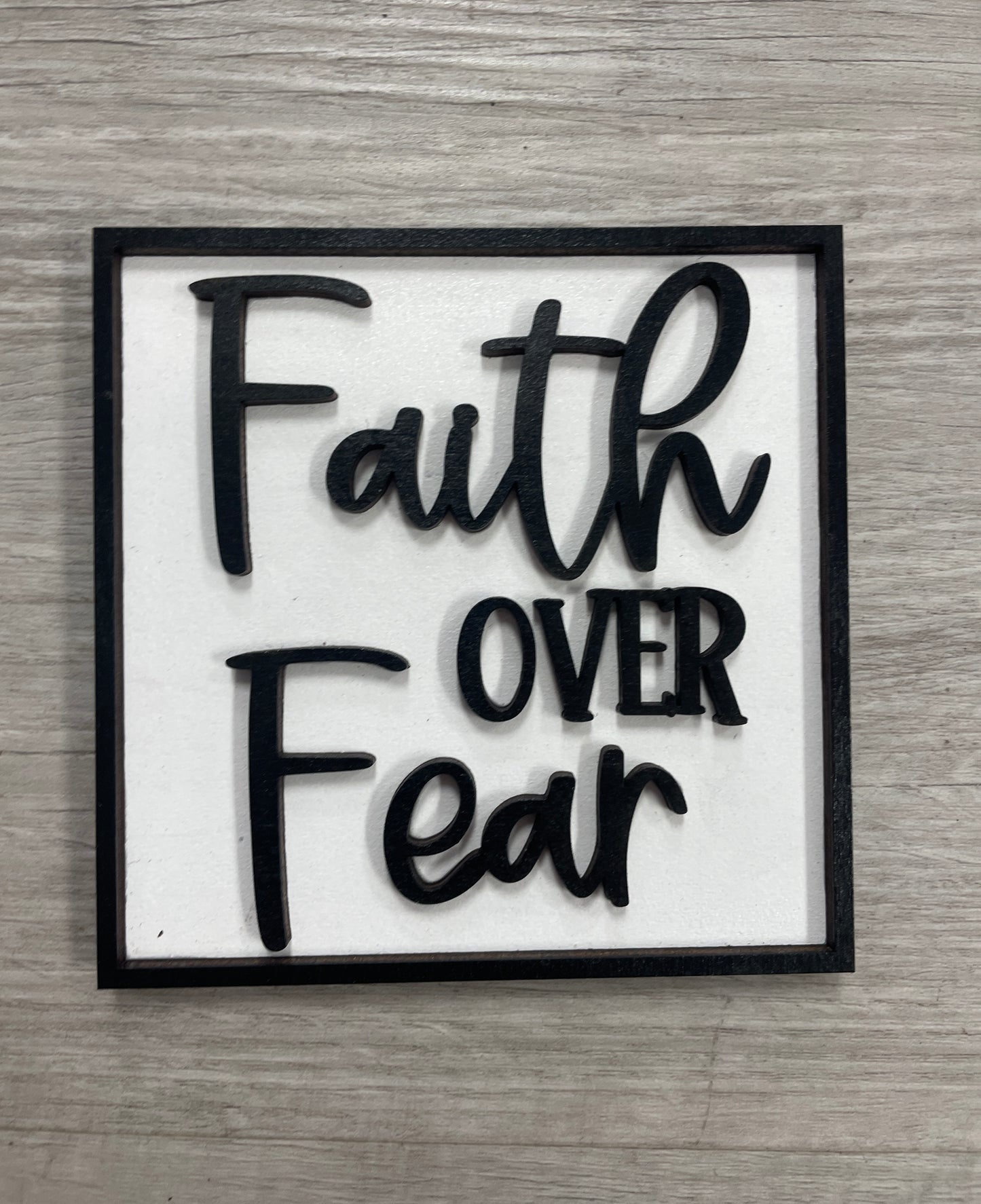 Faith themed interchangeable square inserts