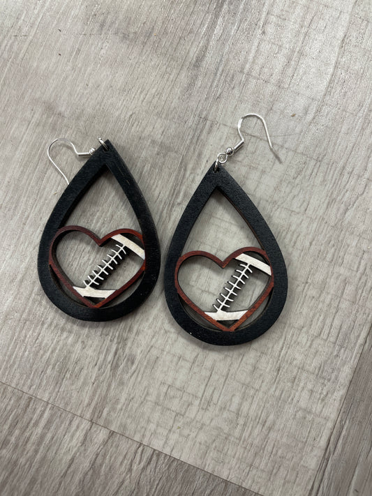 Football earrings