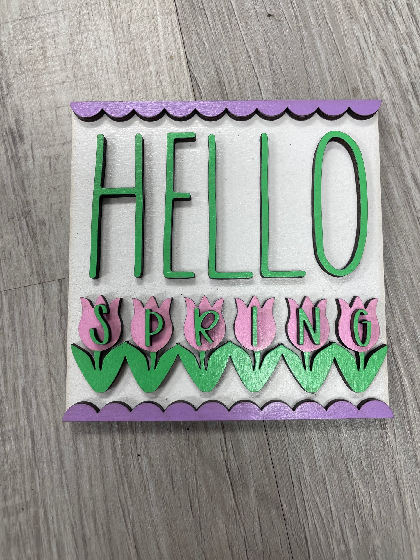 Spring interchangeable square inserts