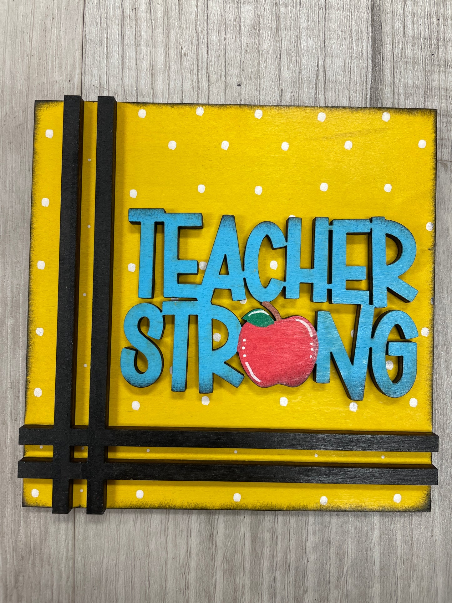 Teacher/school themed square inserts