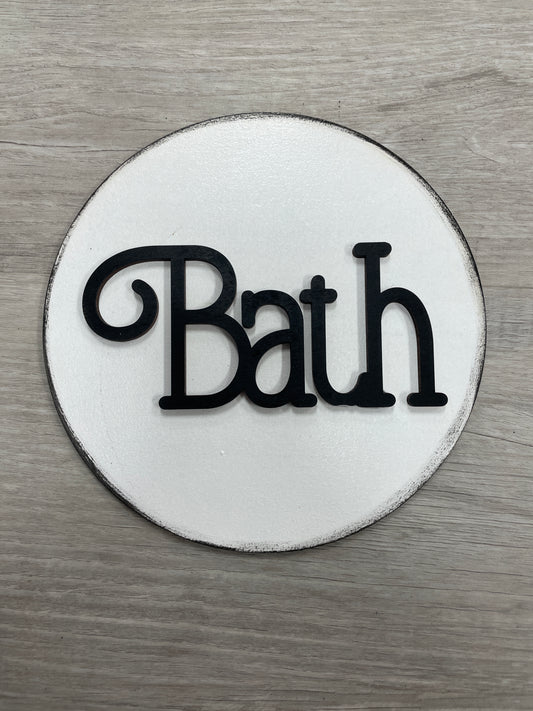 Bath round interchangeable insert