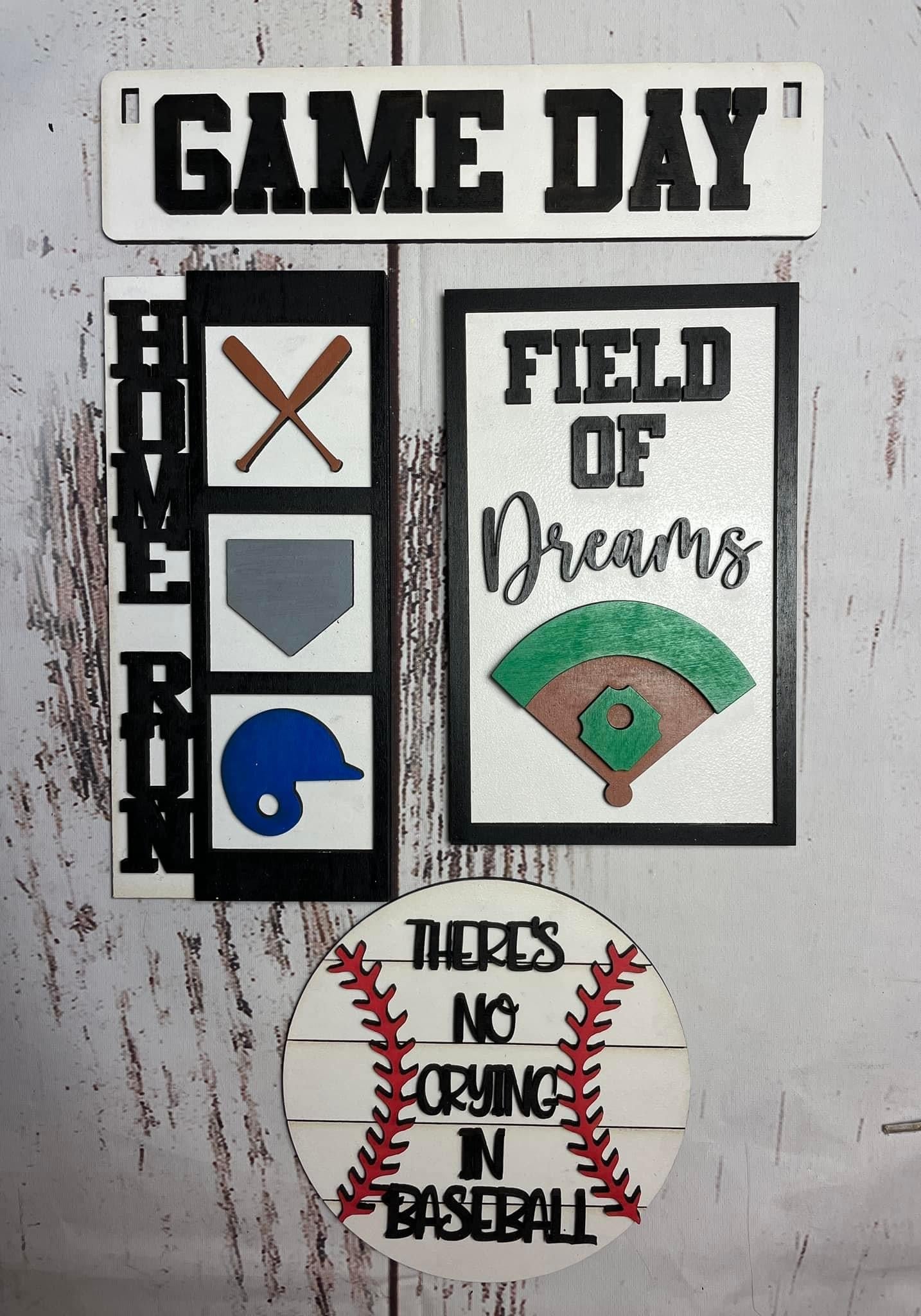 Game day - baseball wagon/shelf set