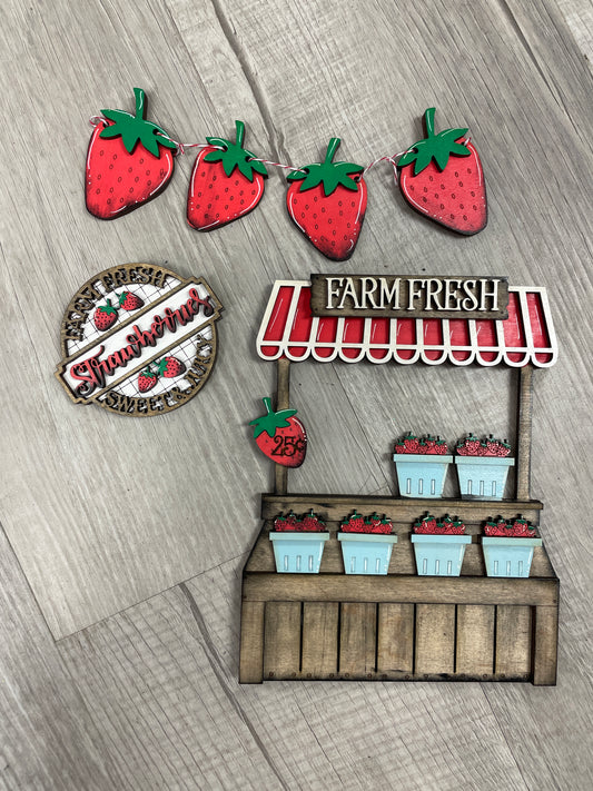 Strawberry stand interchangeable fence set