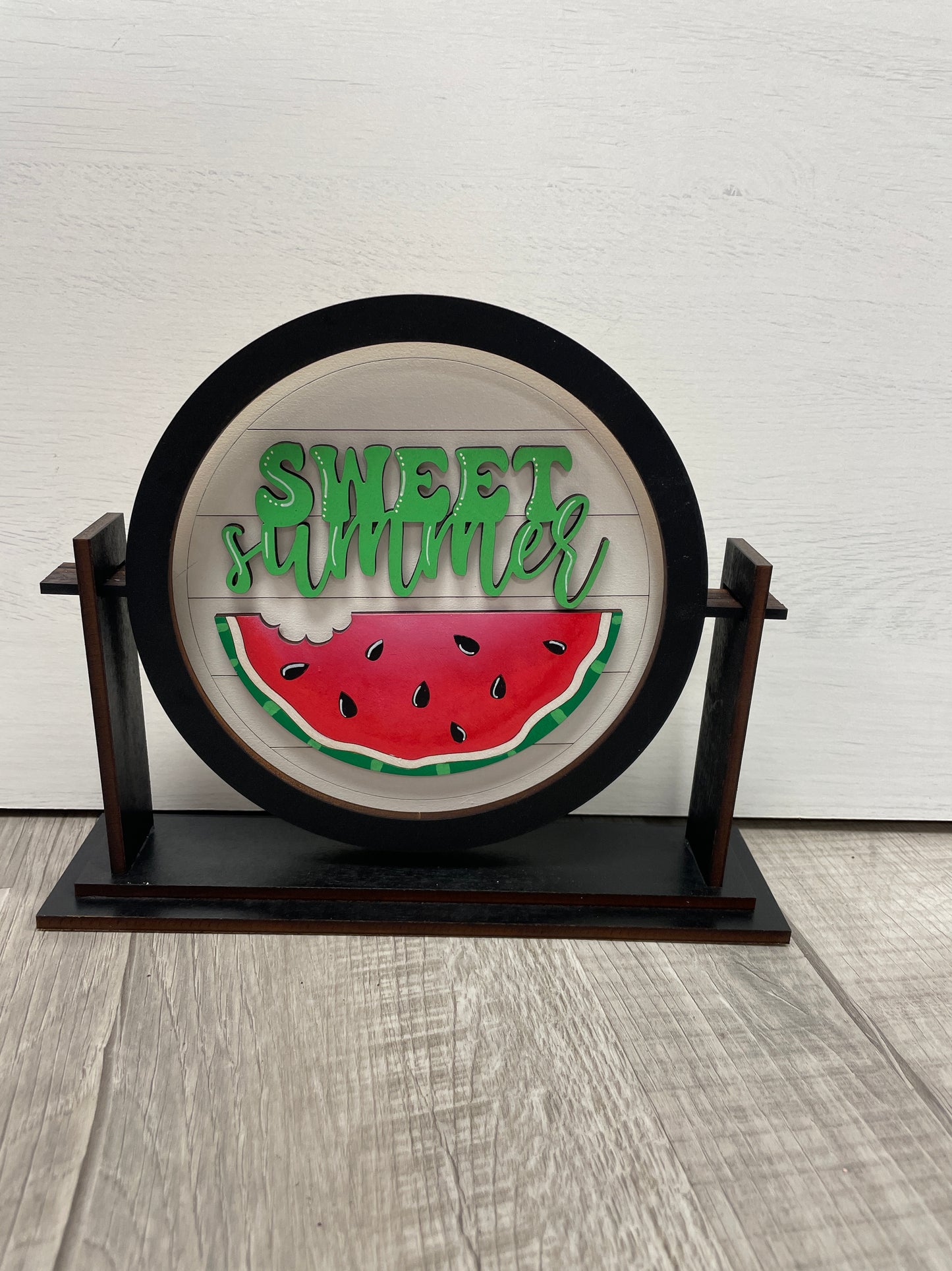 Sweet summer watermelon round interchangeable insert