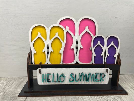 Hello summer interchangeable wagon/shelf set