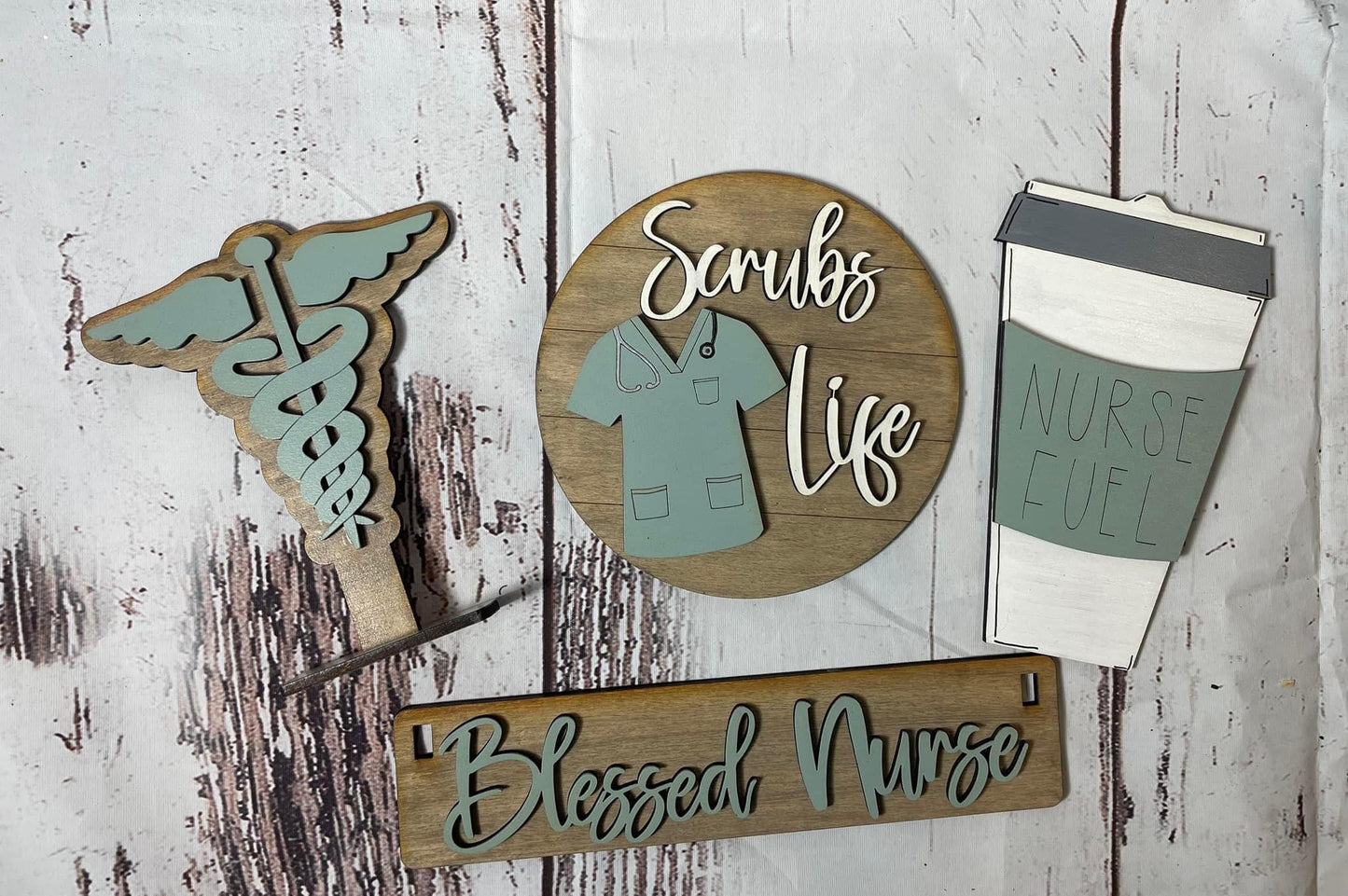 Blessed nurse wagon/shelf set