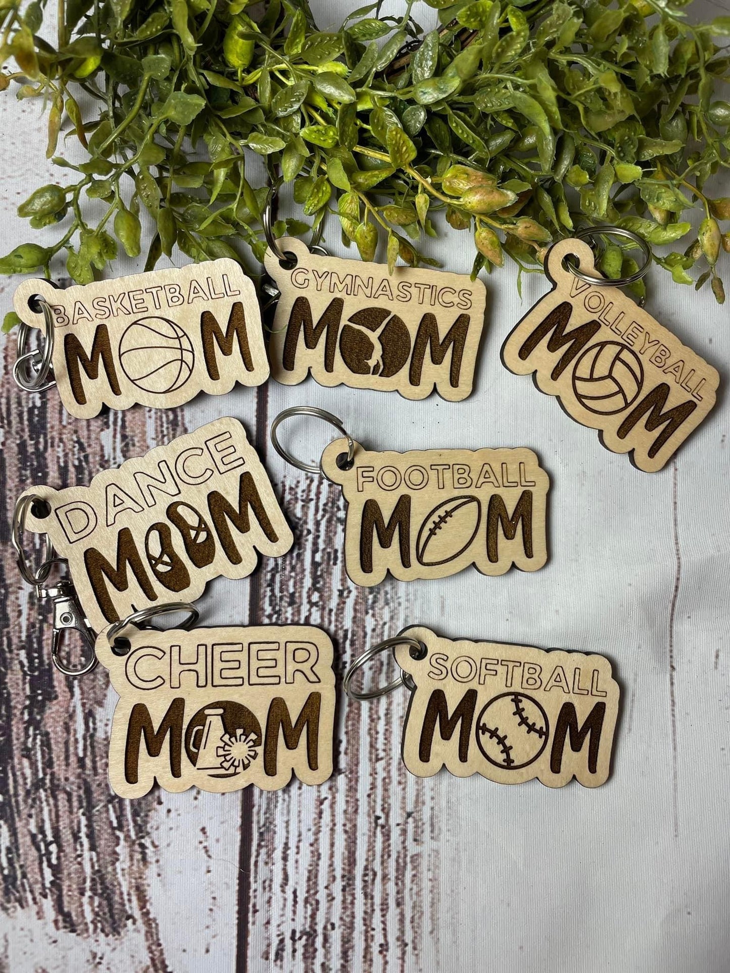 Sport mom key chains