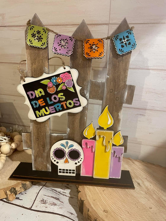 Dia de los muertos interchangeable fence set